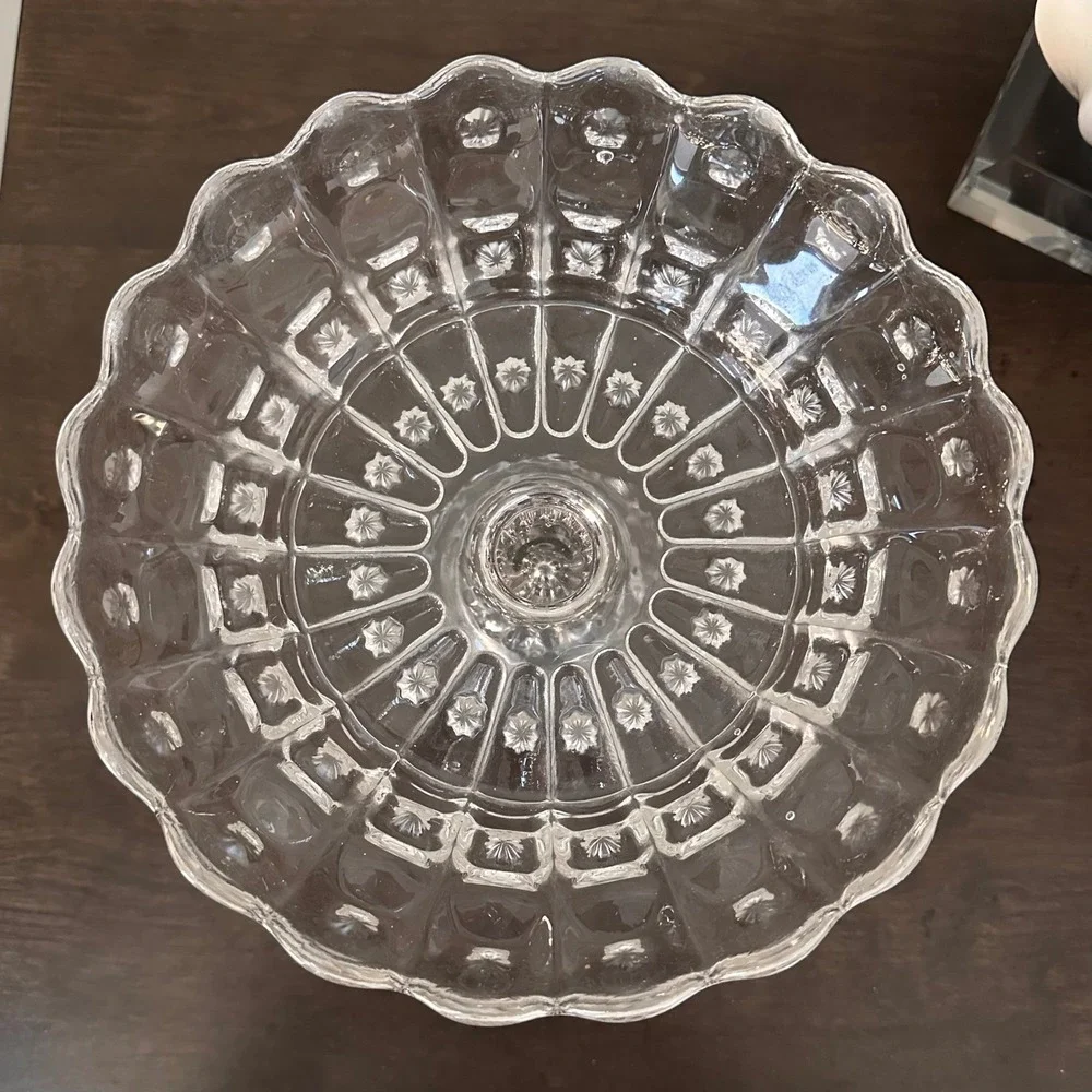 c1880's Huge‎ EAPG Priscilla by Dalzell, Gillmore and Leighton Glass Centerpiece